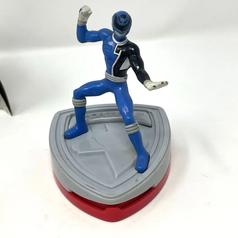 Lot of 4 Power Rangers Super Samurai McDonald's Toys - Includes‎ NIP Blue Ranger